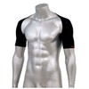 SK11 KS-KATA-M-BK Compression Supporter, For Shoulders, Absorbent, Quick Drying, Black,