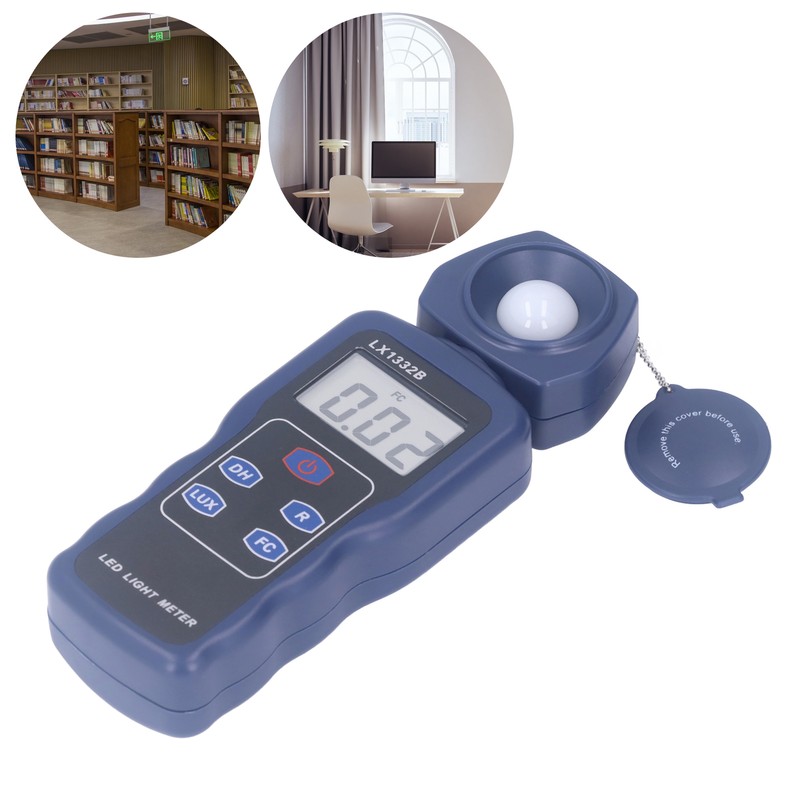 Illumination Photometer Digital Brightness Tester High Accuracy Light Detector Illuminance