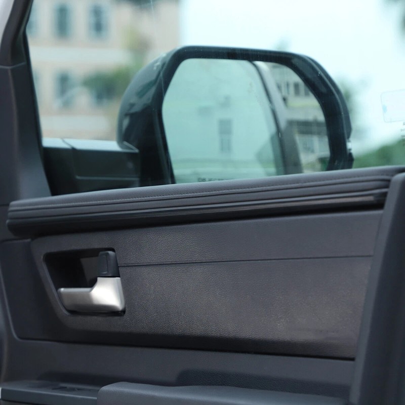Ynei 4PCS Matt Black Interior Door Panel Trim Strip Set