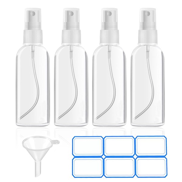 DTDNZKN DTDNZKN 4 Pack 2 Oz (50ml) Mini Spray Bottles