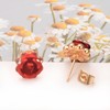 Yoursfs Women’s Rose Earrings, 18K Gold Plated, Enticing, For Both