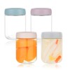 NCnnwovf 16 oz Overnight Oats Containers with Lids,Wide Mouth Mason