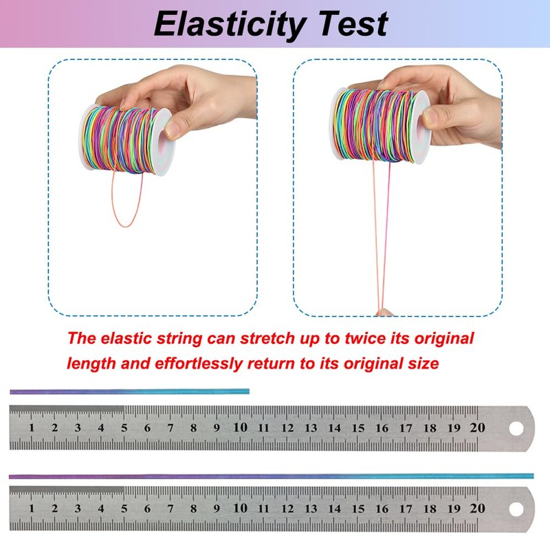 Tenn Well Stretchy Elastic String, 1mm X 100m Elastic String