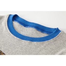 Boys Excavator Pajamas Long Sleeve Cotton Truck Pjs Sets Toddler Grey Christmas Truck Sleepwear Kids Winter Construction Pj 6t