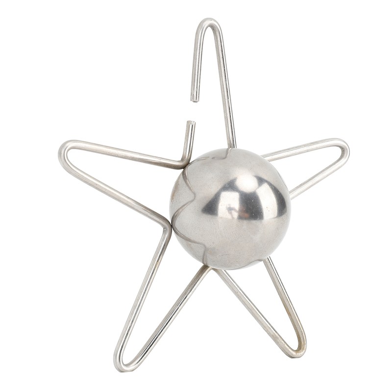 Coffee Cooling Tool with Reusable Metal Ice Sphere Stainless Steel
