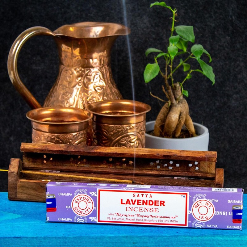 Satya Nag Champa Lavender 100% Natural incense Sticks | 3