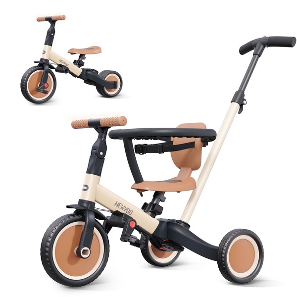 newyoo TR008 5 in 1 Toddler Tricycle with Push Handle