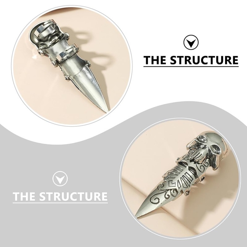 Holibanna Man Open Ring Masculine Hand Jewelry Claw Rings Full