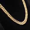 Halukakah Cuban Link Chain for Men Iced Out,15MM Men's Gold