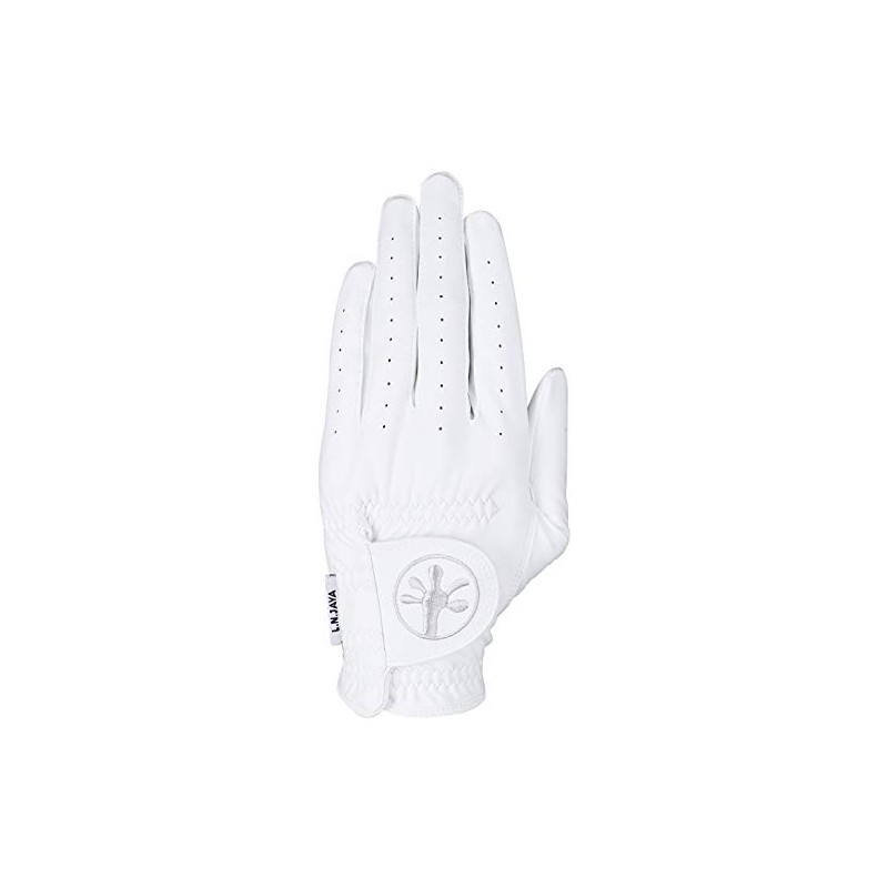 LEZAX Men's L.N.JAYA Golf Glove Left Hand, White, 9.4 inches