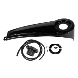 Unbranded Dash Fuel Console+Gas Tank Cap Cover For Harley Electra Street Glide FLHTC FLTR