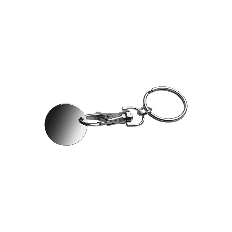 ohne Markename 5 x Metal Key Rings with Shopping Chip