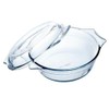 Arcuisine 1 Litre Round Borosilicate Glass Casserole