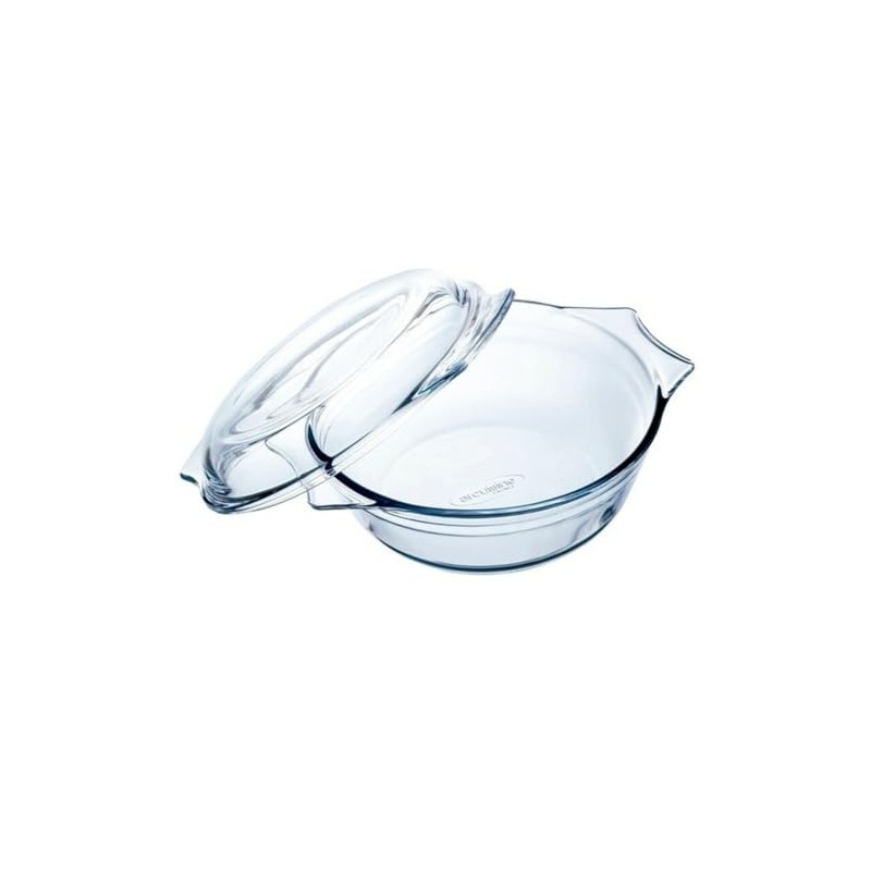 Arcuisine 1 Litre Round Borosilicate Glass Casserole