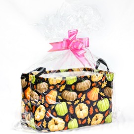 MAIZMZ Thanksgiving Gifts Storage Basket Pumpkin Fall Storage Bin Waterproof Canvas Toy Box Collapsible Clothes Organizer Nursery Bin for Bedroom Home Office Dorm