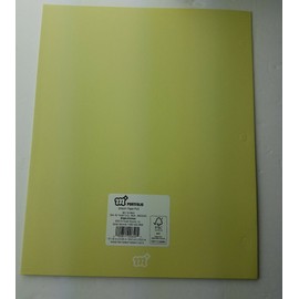 More Than Magic 50 small unicorn-head lime green paper folders with three pre-punched holes