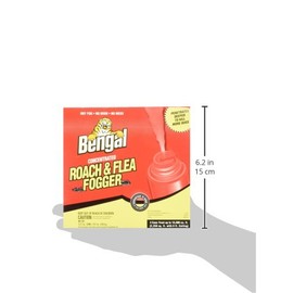 Bengal Chemical 55201 Roach and Flea Indoor Fogger, 3-2.7 oz. Cans | Bengal