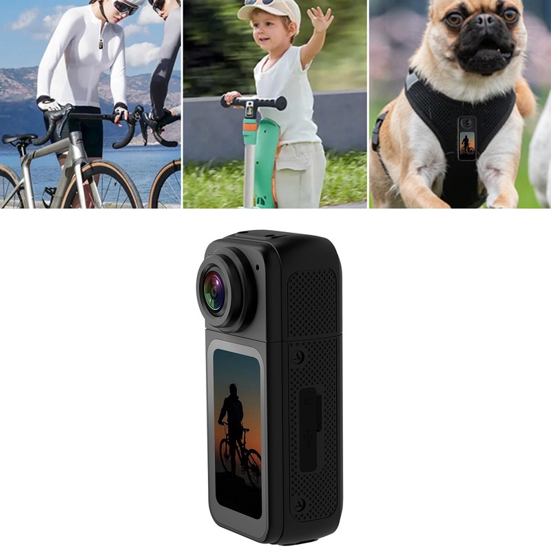 2.7K Thumb Action Camera, 170° Wide Angle Tiny Portable POV