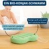 Organic Konjac Sponge for Body in Conjunction with Green Tea