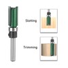 Pattern Flush Trim Bit 4 Pcs Router Bits，Top Bearing Flush