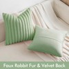 MIULEE Light Green Throw Pillow Covers 18x18 Inch Set of