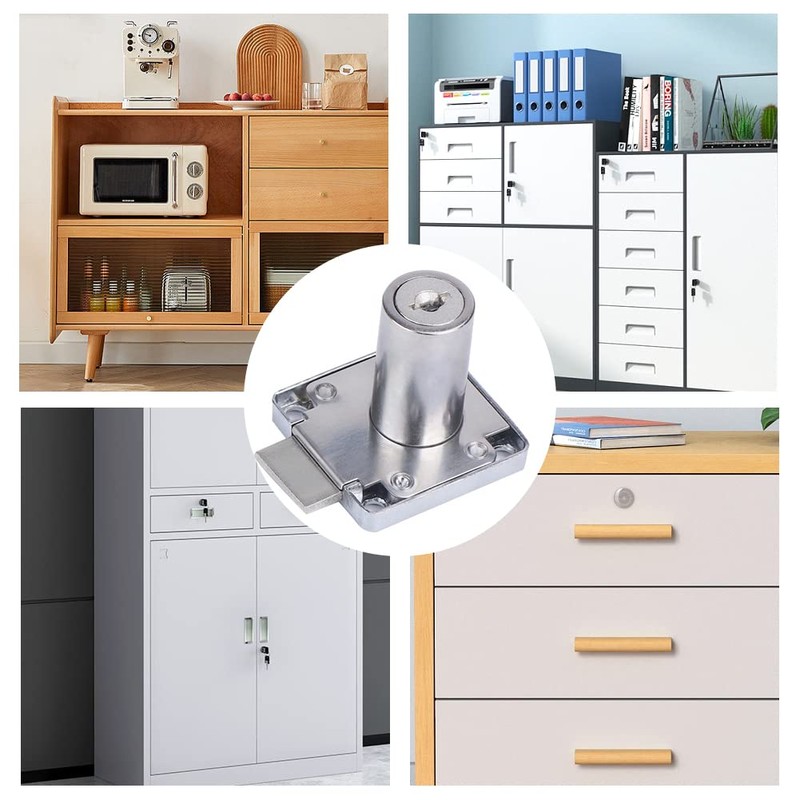Drawer Lock, Security Cabinet Lock, with Key Different Cupboard Lock,