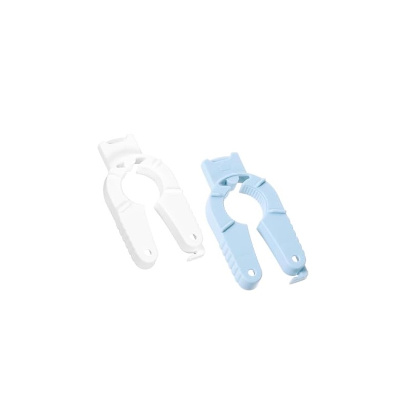 2 Pcs Blue & White Lightweight Water Bottle Opener, Multifunctional