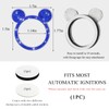 Wevdn Bling Car Engine Start Button Cover, Rhinestone Ring Start