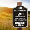 2 Pack No Trespassing This Property is Protected by Video