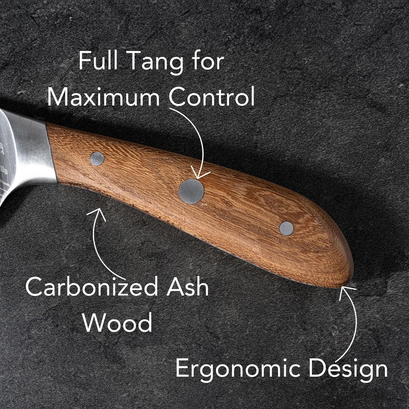 Swiss Diamond 7 Inch Santoku Knife - German Steel with
