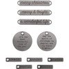 Tim Holtz - Advantus ADORNMENTS IDEA-OLOG Xmas, Antique Nickel Christmas