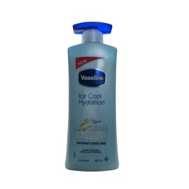 Vaseline Ice Cool Hydration Body Gel Cream 400ml x2, Cooling, Non-Sticky Care