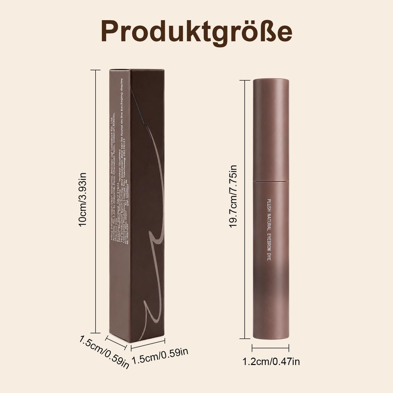 Jutqut Braun Eyebrow Gel Waterproof, Long-Lasting Eyebrow Gel, #4