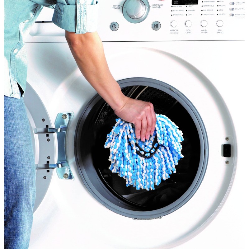 O-Cedar EasyWring RinseClean Spin Mop Microfiber Refill, 1-Pack, Blue