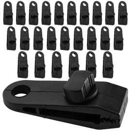 25 Pack Heavy Duty Reusable Tarp Clips - Use with Canopy Tent, Awning, Camping, Boat Cover, Car Cover, Swimming Pool or Sun Shade - by Xpose Safety