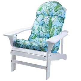 Enipate Tropical Print Adirondack Chair Cushions Set of 2, Weather Resistant Patio Chair Seat Cushion, Tufted Thicken Outdoor High Back Rocking Chair Pads