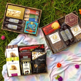 Gift Basket Village Signature Sampler Tray - Build Your Own Gift Basket with Healthy Snacks & Gourmet Delights, Perfect Birthday Gifts for Women & Men, Ideal for Housewarmings & Holidays