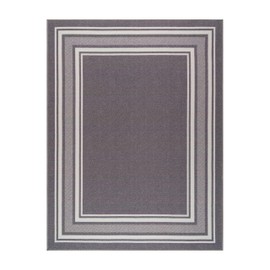 LuuL Home Modern Bordered Non Slip Indoor Rugs for Living Room 5x7 Area Rugs for Kitchen, Rug for Bedroom, and Hallway, Stain Resistant Easy Cleaning Non Shedding Gray 5 x 7