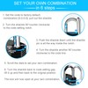 ZHEGE Combination Padlock, 4 Digit Padlock for Gym Locker, School