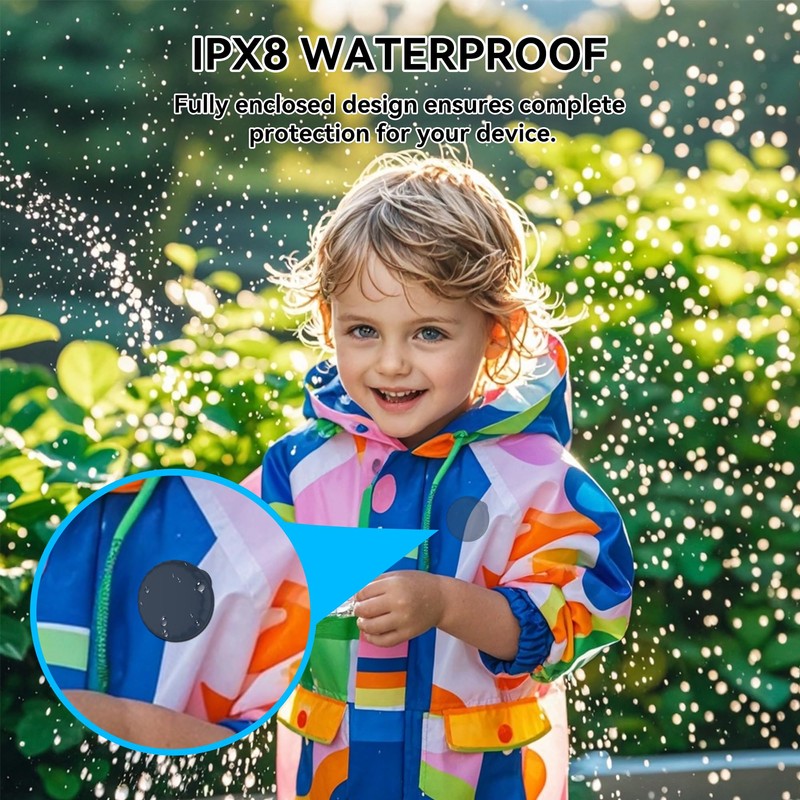 4 Pack Waterproof AirTag Holder for Kids, Air Tag Silicone