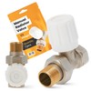 Thermostatic Manual Radiator Valve 1/2 Inch Passage Shape Brass Heating