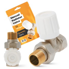 Thermostatic Manual Radiator Valve 1/2 Inch Passage Shape Brass Heating Central Heating Control Heating Controller Heating Thermostat Mechanical Simple Classic