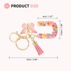 SUIKIHUM Initial Letter Keychains, (10.5cm/4.13" Mini Letter Butterfly KeyChain) Resin