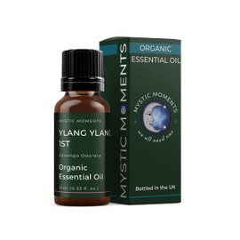 Mystic Moments | Organic Ylang Ylang 1st Essential Oil 10ml - Pure & Natural Oil for Diffusers, Aromatherapy & Massage Blends Vegan GMO Free