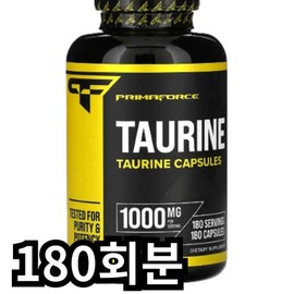 Primaforce Taurine 1000mg capsule, 1 unit, 180 servings / 프리마포스 타우린 1000mg 캡슐, 1개, 180회분