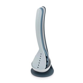 Joseph Joseph 10526 Nest Utensils Compact Stacking Kitchen Tool Set with Magnetic Storage Stand Nylon, 5-piece, Editions- Sky