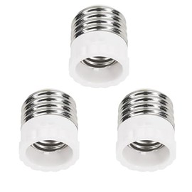 Aiwode Socket Adapter E26 to E17 Conversion Socket Bulb Socket, No Construction Required, Easy Installation, White (Set of 3)