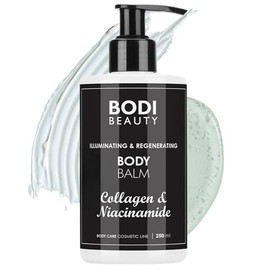Bodi Beauty Body Balm 250 ml - Brightening Body Balm with Collagen, Niacinamide, Glycerin, Urea and Allantoin - For Radiant, Smooth Skin | Body Lotion | Body Lotion