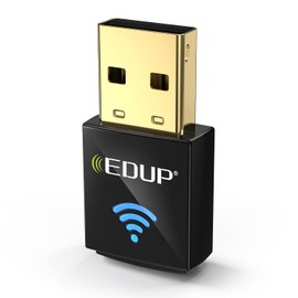 EDUP 2 en 1 Mini USB Bluetooth 5.4 WiFi 6 Adaptador AX600M para PC, Plug and Play, adaptadores de red USB inalámbricos 2.4G/5.8Ghz WiFi Dongle Antena para computadora portátil de computadora