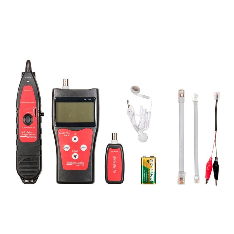 Monoprice Professional Coaxial, RJ-45, RJ-11/12, BNC, and USB Multifunction Tester